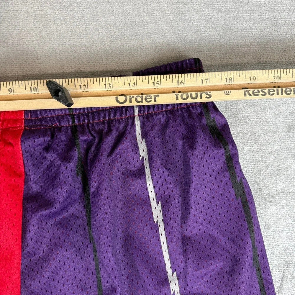 Toronto Raptors Mitchell & Ness Split Swingman Shorts Mens XL Purple Red $95 NWT